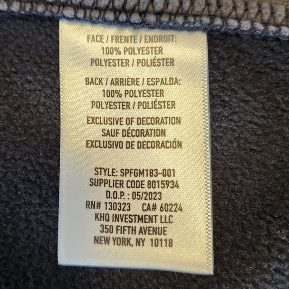 Spyder Fleece Jacket Mens Small Black - Picture 4 of 4